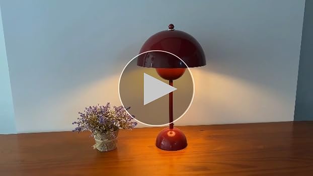 COSYLUX Modern Small Table Lamp for Bedroom, Cute Dome Shade